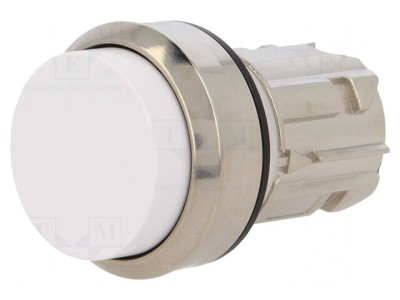 Comutator Alb 22mm Acționare Prin Apăsare foto