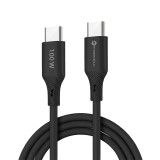 Cablu USB-C la USB-C Forcell C347 100W PD QC4.0 5A 1m , silicon