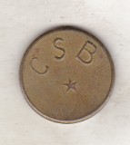 bnk jt Romania - jeton CSB - FV - varianta stele in 5 raze