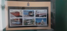Mali-Locomotive,trenuri- serie completa in bloc ,nestampilat foto