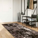 vidaXL Covor Runner MARSA Negru 100 x 250 cm Poliester și PVC 42023383