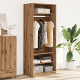 Gossi sifonier, stejar artizanal, 80x50x200 cm, lemn prelucrat