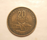 SOMALIA FRANCEZA / TERITORII FRANCEZE 20 FRANCI 1952