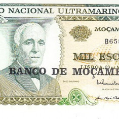 M1 - Bancnota foarte veche - Mozambic - 1000 escudos - 1972