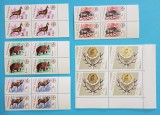 TIMBRE ROMANIA 1965 L.P.618 TROFEE DE VANATOARE BLOC DE 4 VALORI MNH