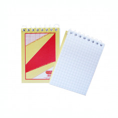 Bloc notes A7 cu spira GP 60 file matematica foto