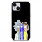 Husa compatibila cu Apple iPhone 15 Silicon Gel Tpu Model Rick And Morty Connected