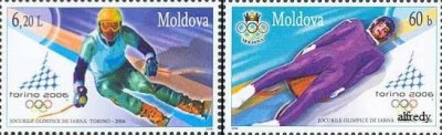!!! MOLDOVA - SERIE COMPLETA ( 2 VAL) J.O. TORINO 2006 , NEUZATE foto