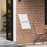 vidaXL Panouri pentru T&acirc;rguri Auriu 26,5 x 26,5 x 127 cm Oțel 42021454