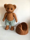 Cumpara ieftin (X) Ursulet / urs vintage Max Zapf Germany &#039;94, 40 cm, plastic, cu olita Zapf