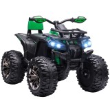 HOMCOM Quad electric 12V pentru copii, verde | Aosom Romania