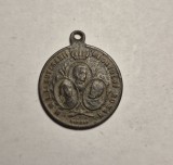 Medalion Serbarea a 25 de ani de Domnie 1891- Suveranii Regatului Roman - Gravor Radivon
