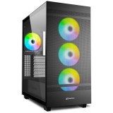 Carcasa Rebel C50 RGB Black MID Tower, Sharkoon