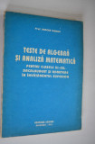 Teste de algebra si analiza matematica - Mircea Ganga - 1993