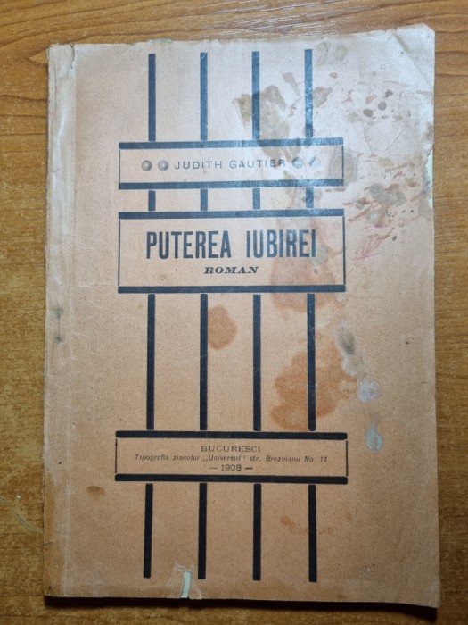 cartea - puterea iubirei - din anul 1908