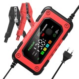 Redresor Auto Digital FOXSUR 12V 7A cu Ecran LED, &Icirc;ncărcare Baterii Auto și Moto 4Ah-140Ah, Funcție de Reparație prin Impulsuri, Protecție Supratensiu