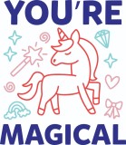 Cumpara ieftin Sticker decorativ, Youre Magical , Multicolor, 68 cm, 4862ST, Oem