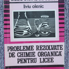 Probleme rezolvate de chimie organica, Liviu Olenic, 1993, 90 pag, stare f buna