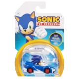 Masinuta din metal cu figurina, Sonic the Hedgehog, Sonic, 1:64