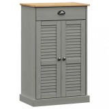 Cumpara ieftin Dulap de pantofi VIGO, gri, 60x35x96 cm, lemn masiv de pin