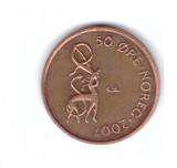 Moneda Norvegia 10 ore 2007, stare excelenta, curata, Europa, Cupru (arama)