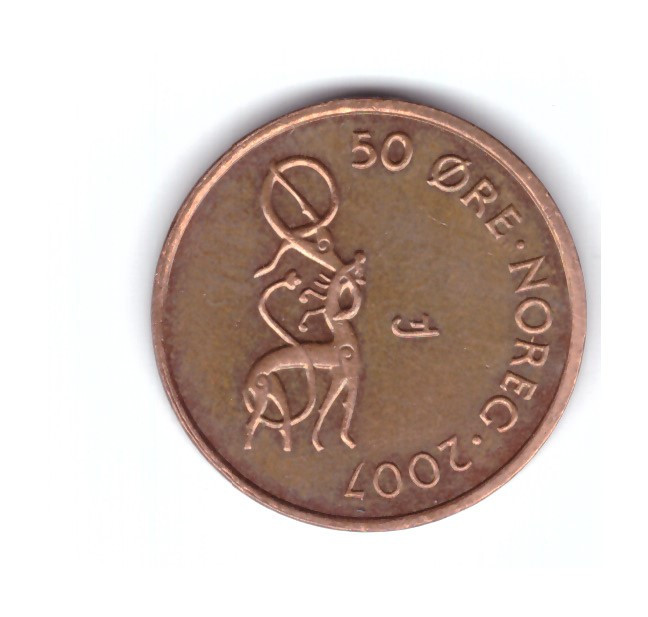 Moneda Norvegia 10 ore 2007, stare excelenta, curata