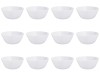 Set 12 Boluri Opal Alb, 2.9L, Vervo.Ro - Boluri Rotunde Rezistente, Vesela Bucatarie, Servire Salate, Paste, Supe, Desert