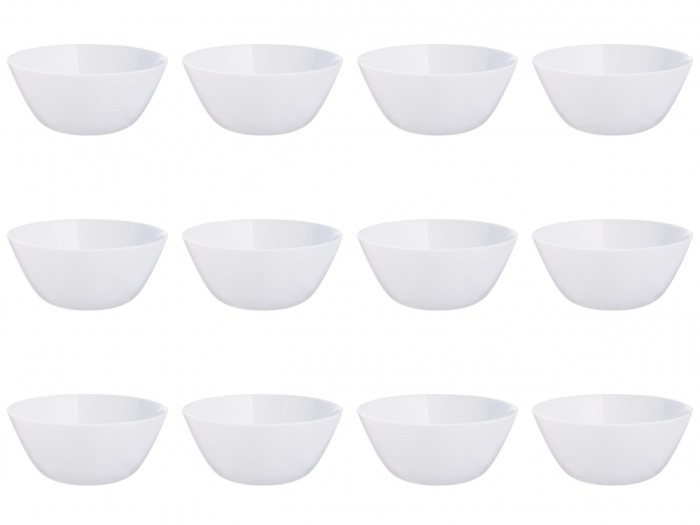 Set boluri, 12 piese, 2.9 l, Opal, Alb
