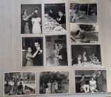 LOT 10 FOTOGRAFII VECHI ALB NEGRU , ANII 20 ,FOTO OMNIA , BD.ACADEMIEI 24 ..11 X 8 CM