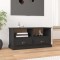 vidaXL Comodă TV, negru, 93x35,5x45 cm, lemn prelucrat 816465
