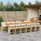Gossi set mobilier de gradina cu perne, 13 piese, bej, poliratan