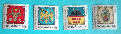 TIMBRE ROM&amp;Acirc;NIA LP1816/2008 &amp;Icirc;NSEMNE HERALDICE ROM&amp;Acirc;NEȘTI- Serie simplă - MNH foto