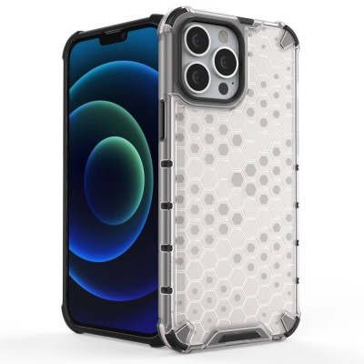 Husa Honeycomb Airbag Cover Hybrid Iphone 15 (6.1) Gri foto