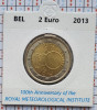 Belgia 2 euro 2013 UNC - Meteorological - km 323 - cartonas personalizat D56801, Europa