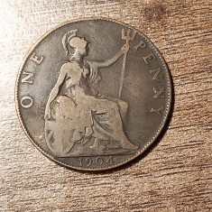 M3 C50 - Moneda foarte veche - Anglia - one penny - 1904
