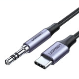 Cumpara ieftin Cablu adaptor Ugreen AV143 USB Type-C(T) to Jack 3.5mm(T) 1m gri
