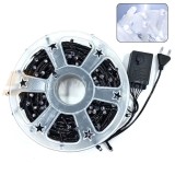 Instalatie Luminoasa LED 100M + Suport Autoadeziv 8x8 cm, 8 Jocuri de Lumini, Impermeabila IP44, Alb rece, 100 m
