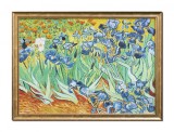 Cumpara ieftin Tablou celebru inramat pictat manual, Irisi la Saint-Remy, 75x55cm ulei pe panza reproducere Vincent van Gogh