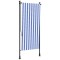 Jaluzea rulou de exterior albastru/alb 100x270 cm tesatura/otel