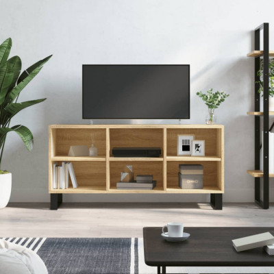 vidaXL Comodă TV, stejar sonoma, 103,5x30x50 cm, lemn compozit foto