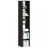 VidaXL Biblioteci 2 buc, stivuibile, stejar negru, lemn prelucrat 858806