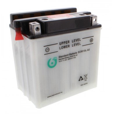 Baterie 12V11Ah moto + electrolit YB10L-A2 6-ON Cod Produs: MX_NEW 7079050MA foto