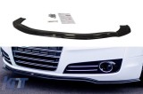 Spoiler Maxton Design potrivit pentru bara frontala standard a Audi A8 D4 2009-2013, lac negru Performance AutoTuning