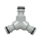 Conector rapid 3 cai pentru furtun de gradina 1/2, ramificare usoara