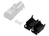 Mufă RJ45 Cat5e Ecranată cu Manșon 6.6mm Neagră