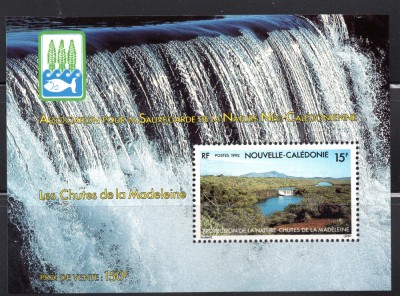 NOUA CALEDONIE 1992, Peisaje, Cascada, serie neuzată, MNH foto