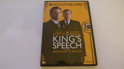 King&amp;#039;s speach, dvd foto