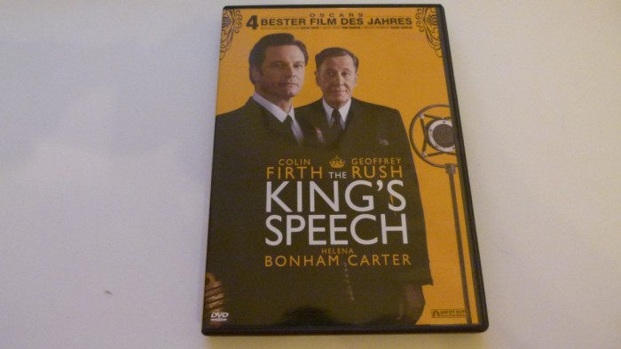 King's speach, dvd
