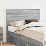 vidaXL Tăblie cap cu headboard Gri Sonoma 120 cm Lemn compozit 887666
