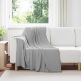 vidaXL Pături de aruncat 6 pcs Gri 170 x 130 cm Molton 42017057